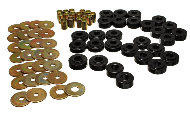 ES Spring/Shackle Bush - Black - Energy Suspension Rear Spring Frame Shackle Kit - Black