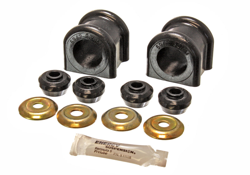 ES Sway Bar Bushings - Black - Energy Suspension 2006-08 Dodge Ram 1500/2500/3500 4WD 32mm Black Front Sway Bar Bushing Set