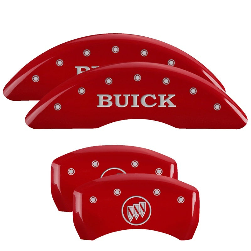 MGP Caliper Covers 4 Logo - MGP 4 Caliper Covers Engraved Front Buick Rear Red Finish Silver Char 2019 Buick Enclave