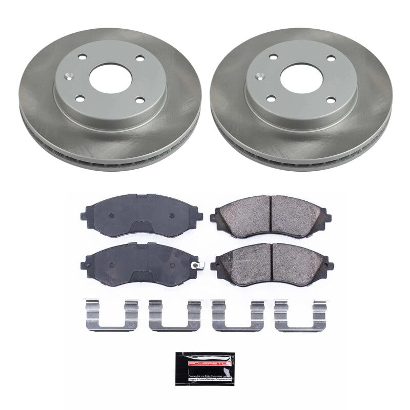 PSB Semi-Coated Rotor Kits - Power Stop 05-08 Suzuki Reno Front Semi-Coated Rotor Kit