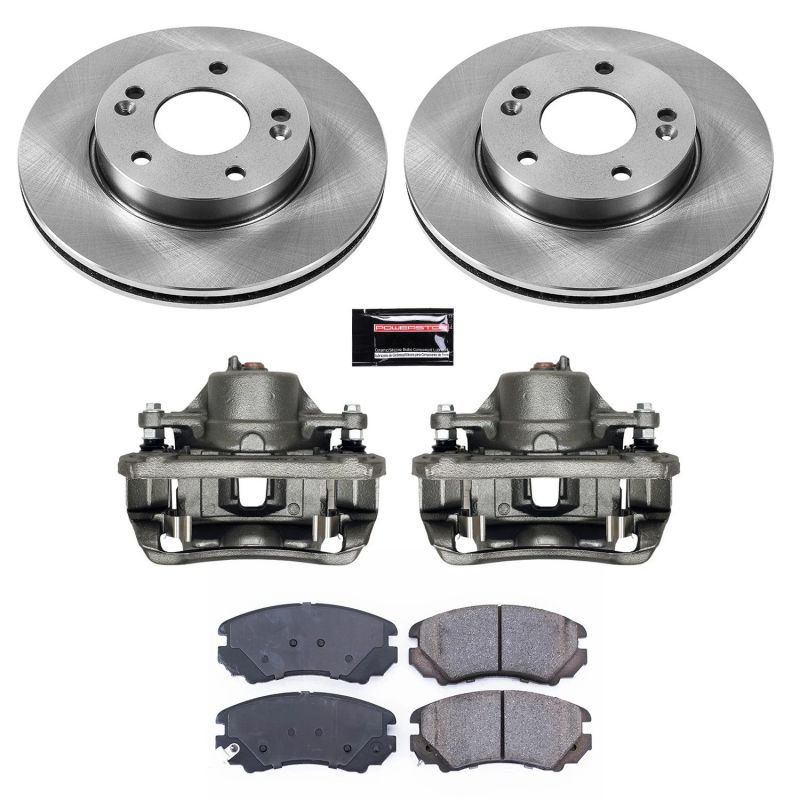 PSB Autospecialty Kit w/Cals - Power Stop 10-11 Kia Soul Front Autospecialty Brake Kit w/Calipers