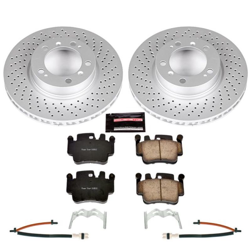 PSB Z23 Evolution Coated Kit - Power Stop 99-05 Porsche 911 Front Z23 Evolution Sport Coated Brake Kit
