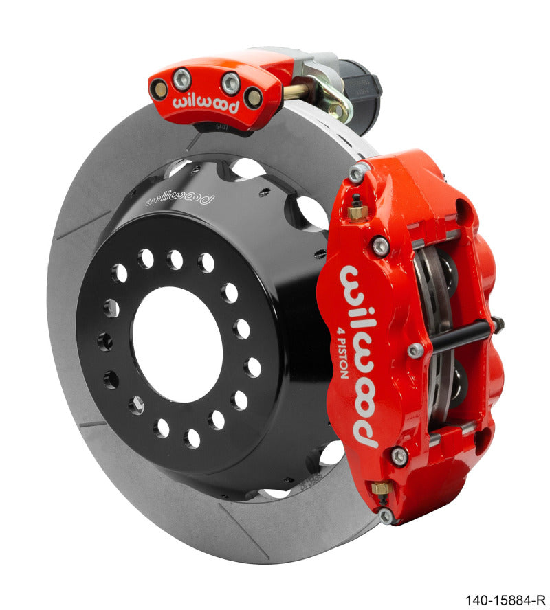 WIL Dynapro Brake Kit - Wilwood EPB/FNSL Rear Kit 12.88in. Big Ford - Red