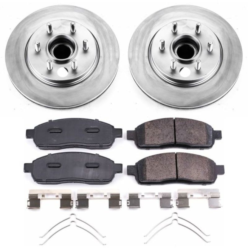 PSB Evolution Coated Rotor - Power Stop 06-08 Lincoln Mark LT Front Z17 Coated Brake Kit