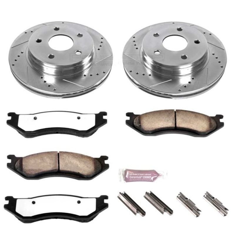 PSB Z36 Truck & Tow Kit - Power Stop 03-05 Dodge Ram 1500 Front Z36 Truck & Tow Brake Kit