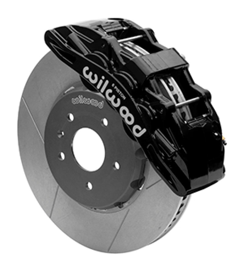 WIL SX6R Brake Kit - Wilwood 14-19 Chevrolet Corvette SX6R Front Brake Kit 14in SRP Slotted/Drilled Black - w/ Lines