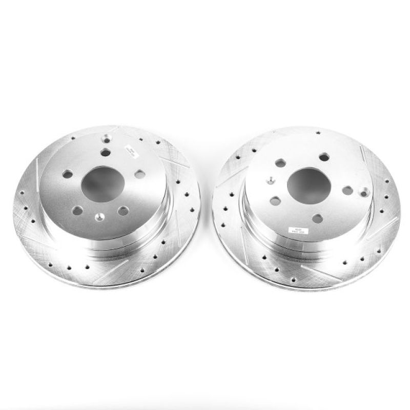 PSB Evolution Drill/Slot Rotor - Power Stop 10-17 Chevrolet Equinox Rear Evolution Drilled & Slotted Rotors - Pair