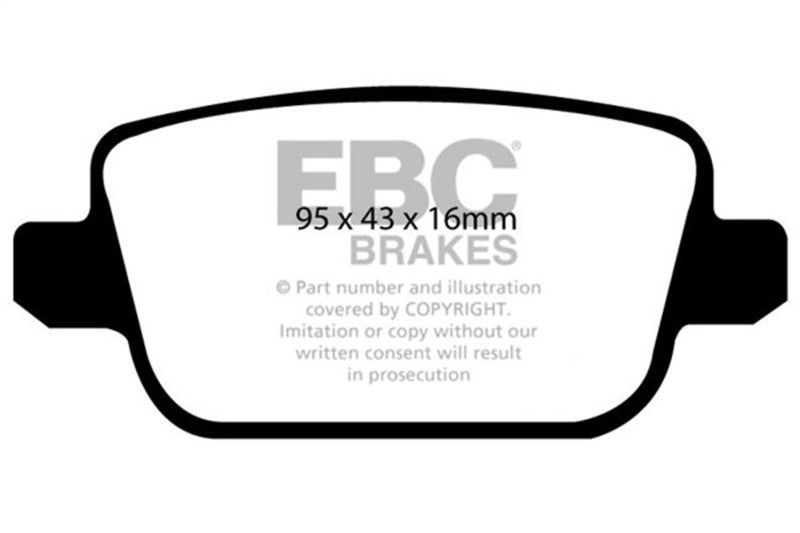 EBC Ultimax2 Brake Pad Sets - EBC 07-12 Land Rover LR2 3.2 Ultimax2 Rear Brake Pads