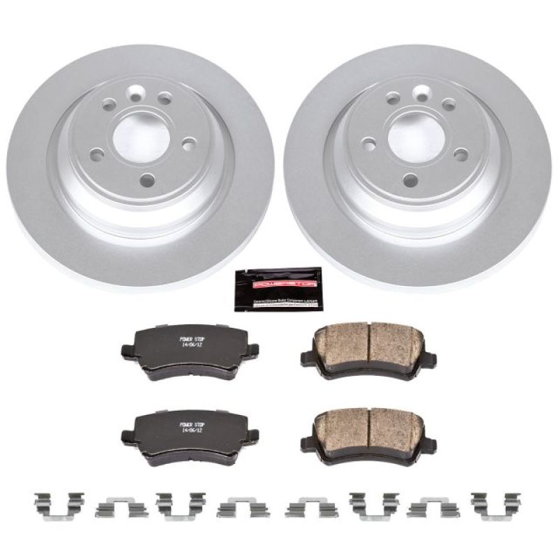 PSB Z23 Evolution Coated Kit - Power Stop 11-18 Volvo S60 Rear Z23 Evolution Sport Coated Brake Kit