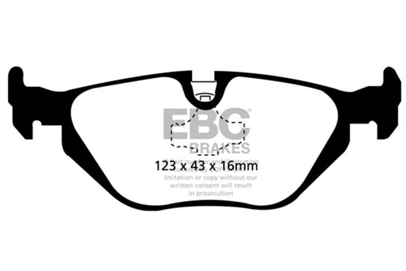 EBC Greenstuff Brake Pad Sets - EBC 96-98 BMW Z3 1.9 Greenstuff Rear Brake Pads
