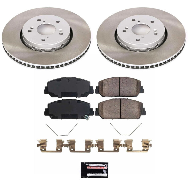 PSB Semi-Coated Rotor Kits - Power Stop 13-18 Acura RDX Front Semi-Coated Rotor Kit