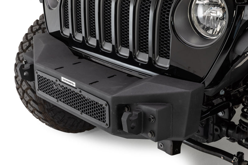 GOR Rockline Bumper - Go Rhino 07-20 Jeep Wrangler JL/JLU/JK/JKU/Gladiator JT Rockline Front Stubby Bumper