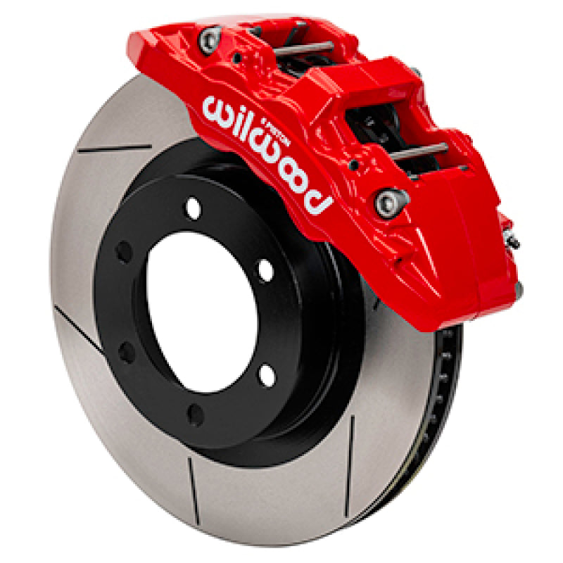 WIL Aero Brake Kit - Wilwood 2022 Toyota Tundra/LC300 Aero6-DM Front Brake Kit 13.56 Red Rotor W/Lines