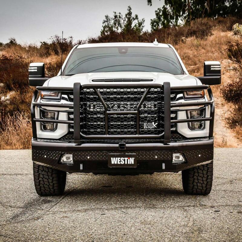 WES HDX Front Bumpers - Westin 20-21 Chevrolet 2500/3500 HDX Bandit Front Bumper - Black
