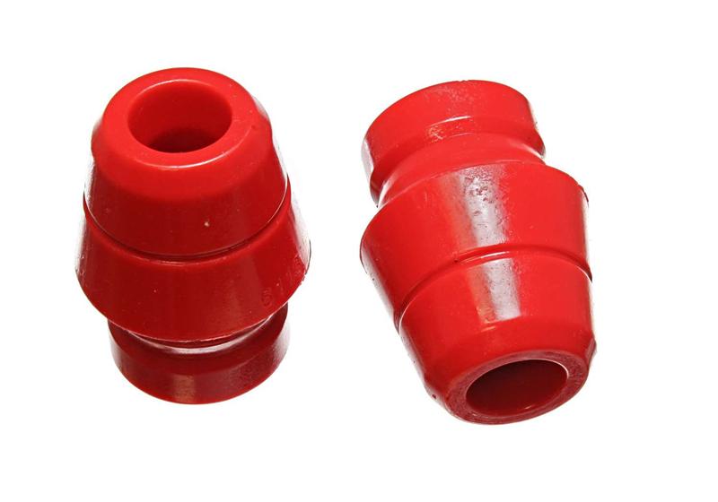 ES Bump Stops - Red - Energy Suspension 97-06 Jeep Wrangler YJ/TJ Red Front Bump Stop Set (Set of 2)