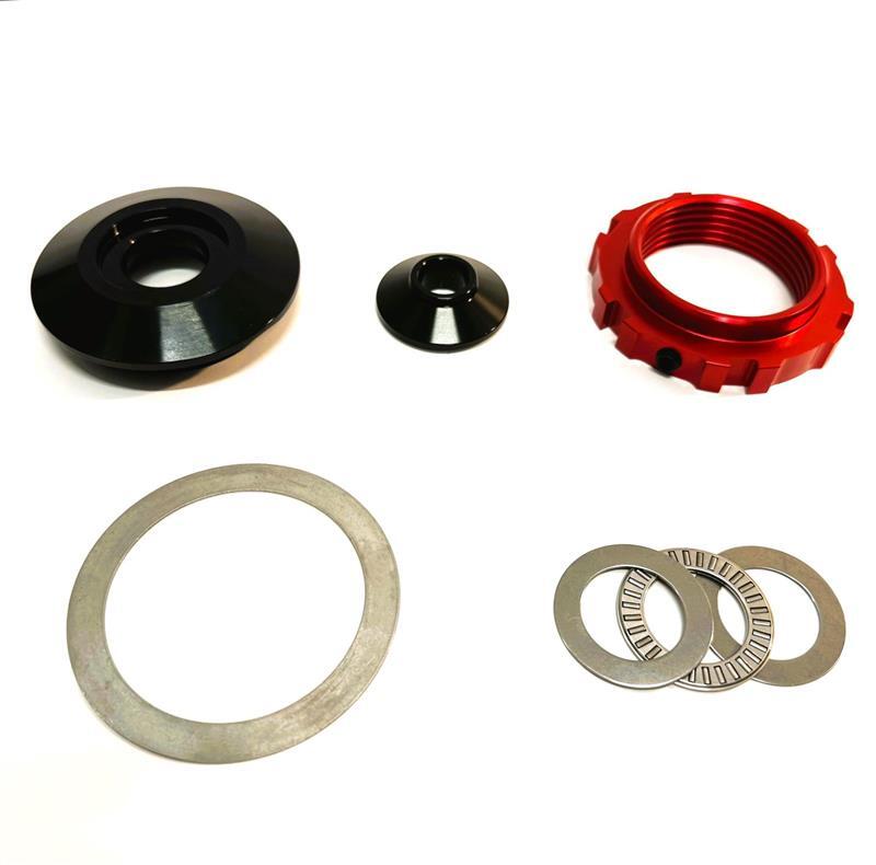 QAP Coil-Over Conversion - QA1 2.205-8 TPI Coilover Conversion Kit 2.5in ITT Strut - Red Anodized Nut