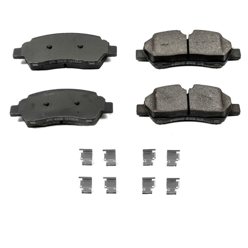 PSB Z17 Evolution Brake Pads - Power Stop 15-19 Ford Transit-150 Rear Z17 Evolution Ceramic Brake Pads w/Hardware