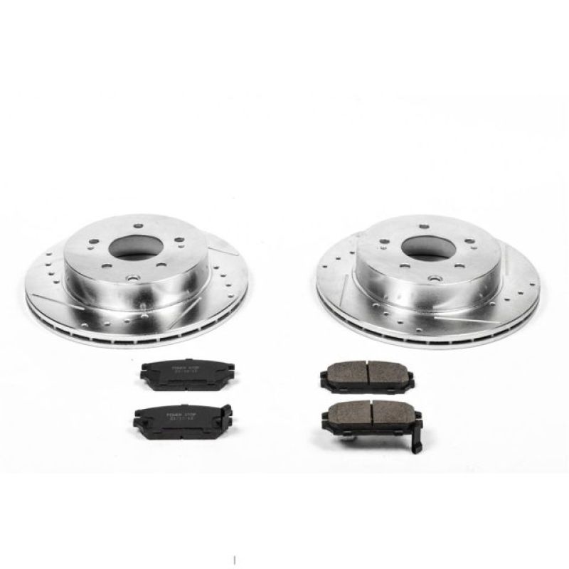 PSB Z23 Evolution Kit - Power Stop 06-12 Mitsubishi Eclipse Rear Z23 Evolution Sport Brake Kit