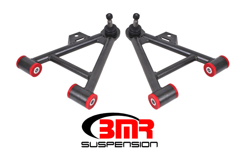 BMR Control Arms - BMR 79-93 Mustang Lower Non-Adj. A-Arms (Coilover Only) w/ Tall Ball Joint (Poly) - Black Hammertone
