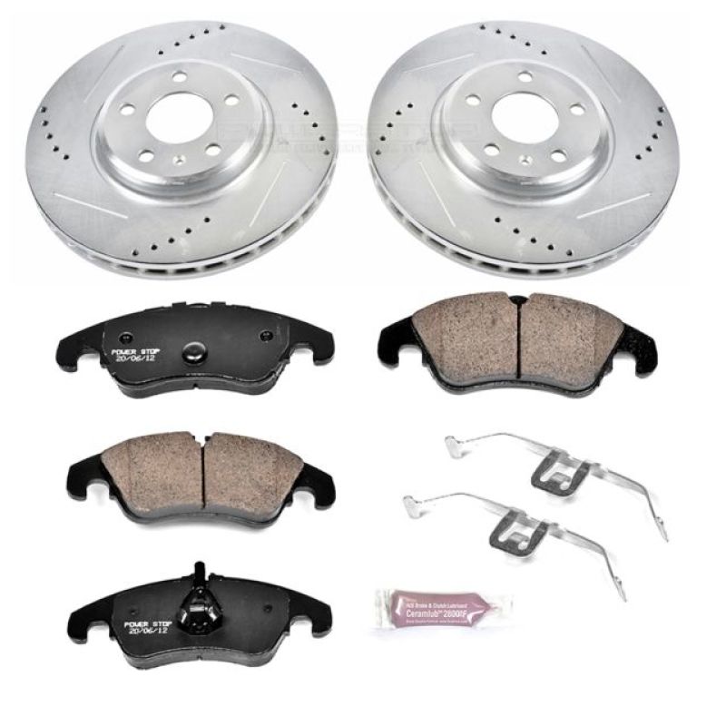 PSB Z23 Evolution Kit - Power Stop 09-11 Audi A4 Front Z23 Evolution Sport Brake Kit