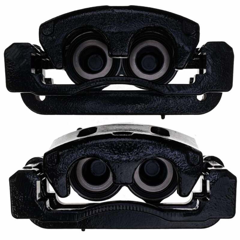 PSB Black Calipers - Power Stop 08-20 Cadillac Escalade Front Black Caliper - Pair w/Bracket