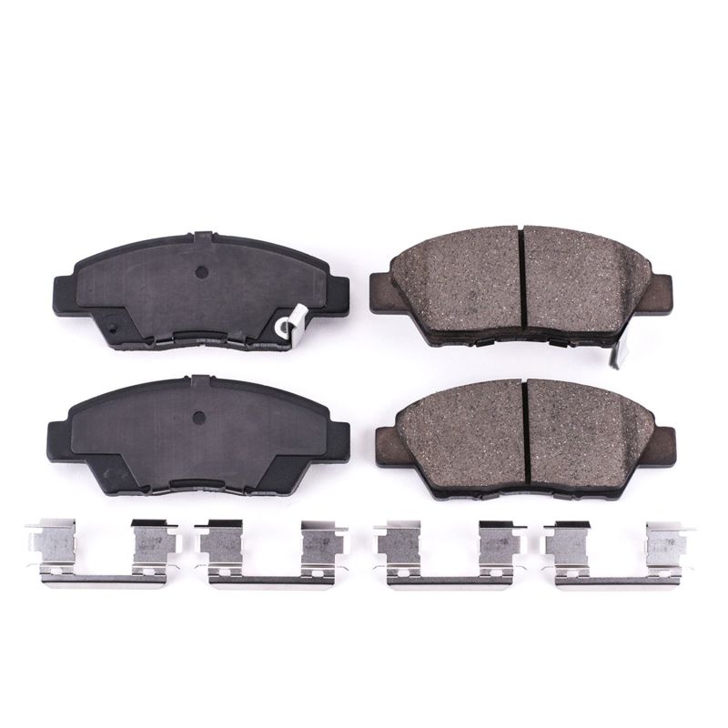 PSB Z17 Evolution Brake Pads - Power Stop 11-15 Honda CR-Z Front Z17 Evolution Ceramic Brake Pads w/Hardware