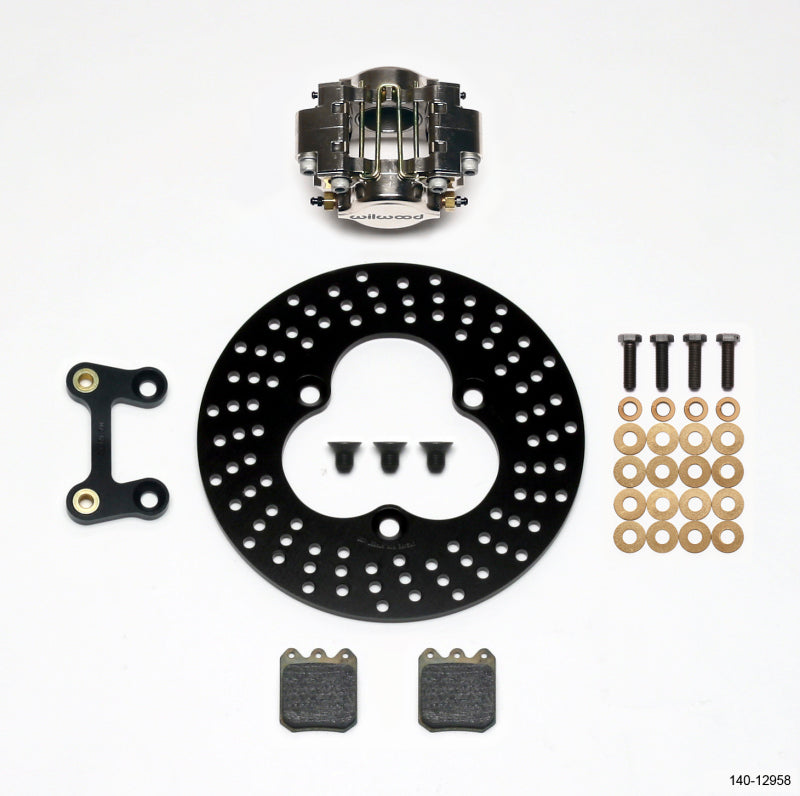WIL Dynapro Brake Kit - Wilwood Dynapro Single LW Left Front Kit - Midget 10.20in Aluminum Drilled Rotor