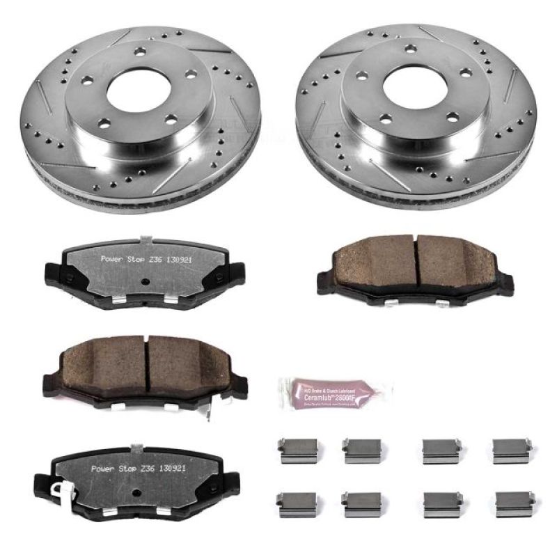 PSB Z36 Truck & Tow Kit - Power Stop 07-11 Dodge Nitro Rear Z36 Truck & Tow Brake Kit