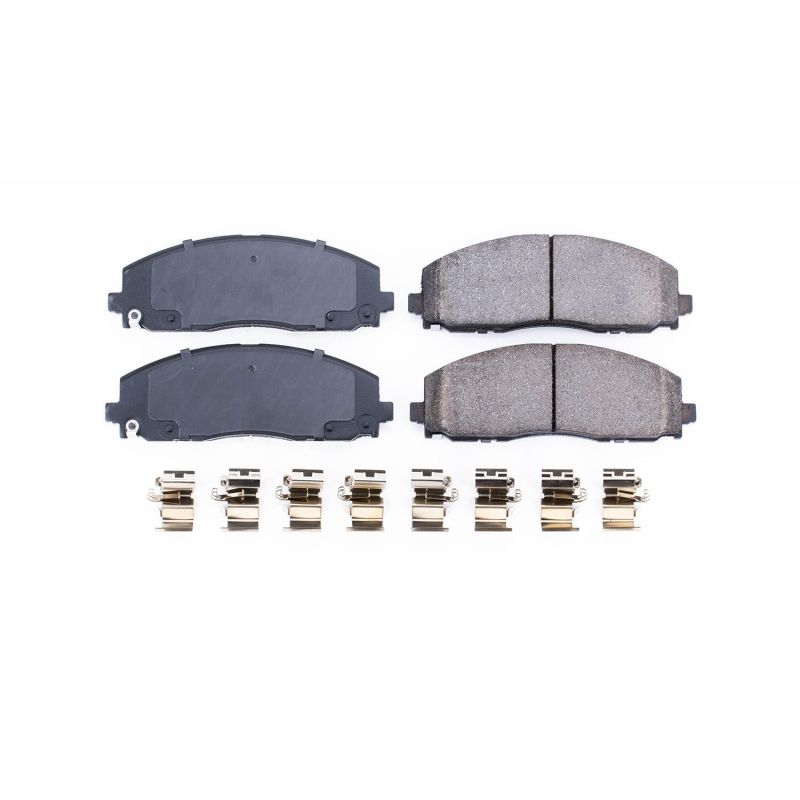 PSB Z17 Evolution Brake Pads - Power Stop 17-19 Chrysler Pacifica Front Z17 Evolution Ceramic Brake Pads w/Hardware