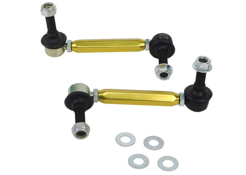 WL Sway Bar Links - Whiteline Universal Sway Bar - Link Assembly Heavy Duty 150mm-175mm Adjustable Steel Ball
