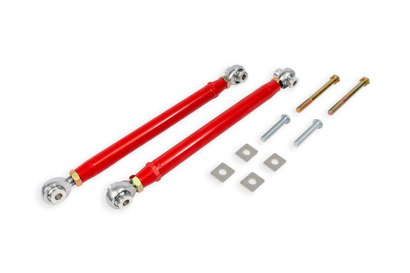 BMR Toe Rods - BMR 15-19 Cadillac CTS-V Rear Double Adj. Toe Rods - Red