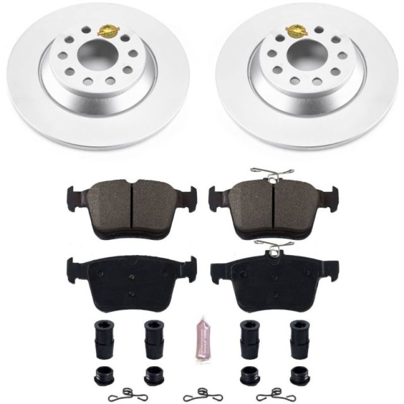 PSB Z23 Evolution Coated Kit - Power Stop 16-18 Audi TT Quattro Rear Z23 Evolution Sport Coated Brake Kit