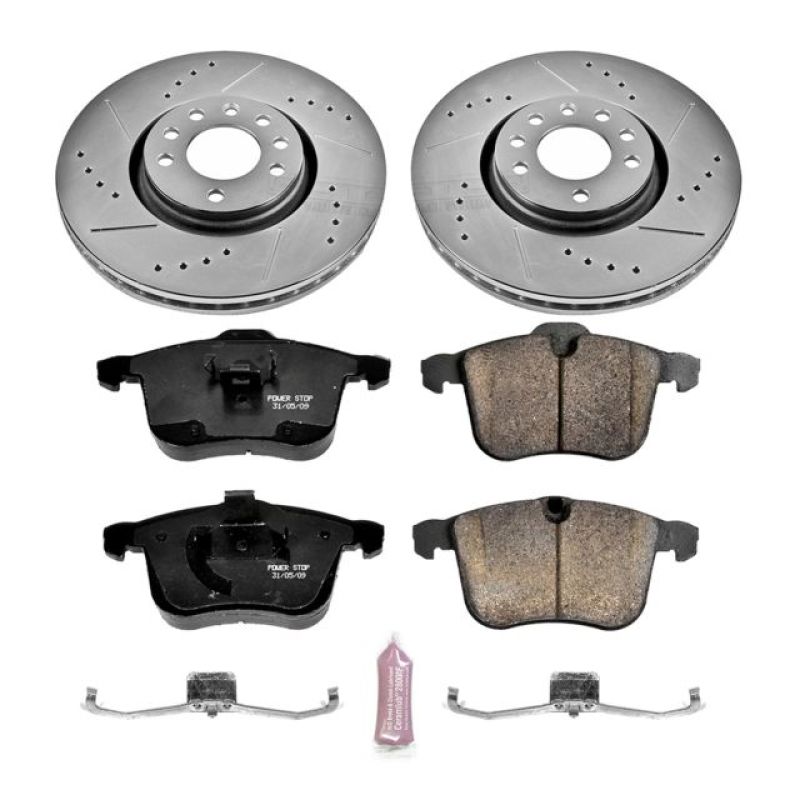 PSB Z23 Evolution Kit - Power Stop 06-11 Saab 9-3 Front Z23 Evolution Sport Brake Kit
