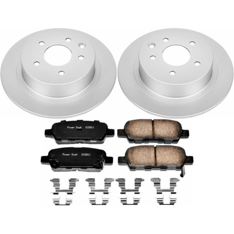 PSB Z17 Evolution Coated Kit - Power Stop 07-10 Nissan Altima Rear Z17 Evolution Geomet Coated Brake Kit
