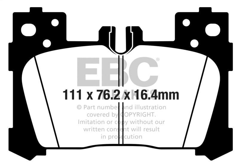 EBC Redstuff Brake Pad Sets - EBC 2018+ Lexus LC500 5.0L Redstuff Rear Brake Pads