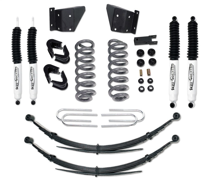 TUF Lift Kits - Tuff Country 78-79 Ford Bronco 4x4 4in Performance Lift Kit with Rear Leaf Springs (SX8000 Shocks)