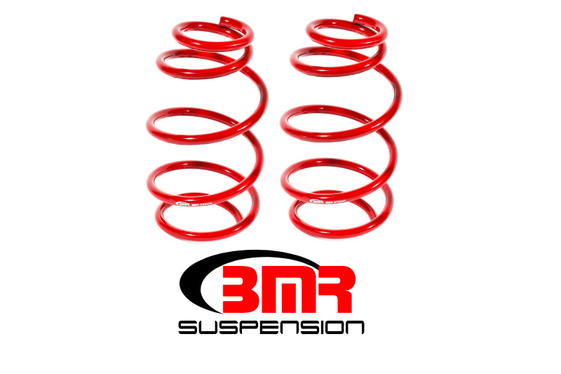 BMR Lowering Springs - BMR 10-15 5th Gen Camaro V6 Front Lowering Springs - Red