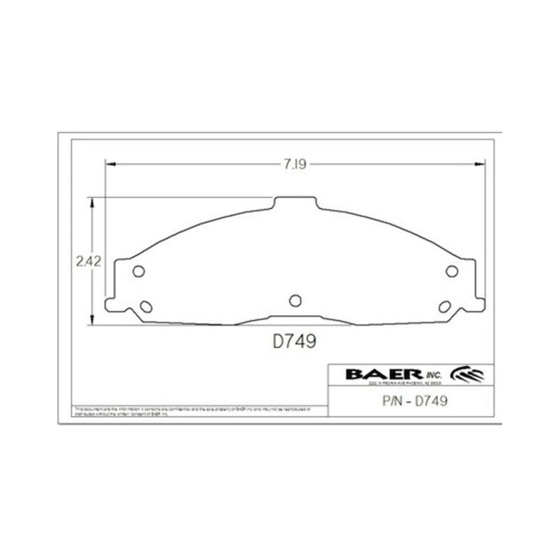 BAE Replacement Pads - Baer Brakes Replacement Pads for Baer T4 Caliper