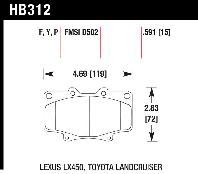 HAWK Super Duty Brake Pad Sets - Hawk Super Duty Street Brake Pads
