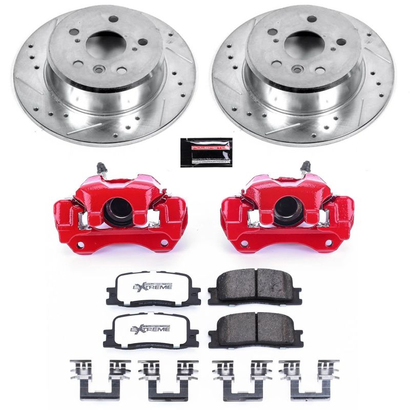PSB Z36 Truck & Tow Kit w/Cals - Power Stop 01-03 Toyota High Lander Rear Z36 Truck & Tow Brake Kit w/Calipers