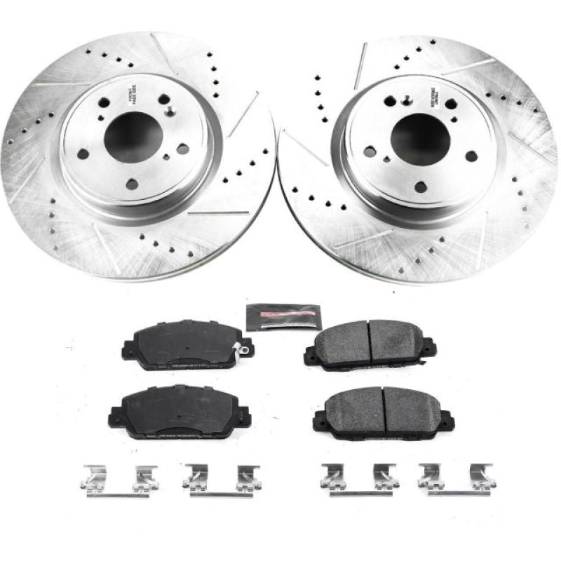 PSB Z23 Evolution Kit - Power Stop 18-19 Honda Accord Front Z23 Evolution Sport Brake Kit