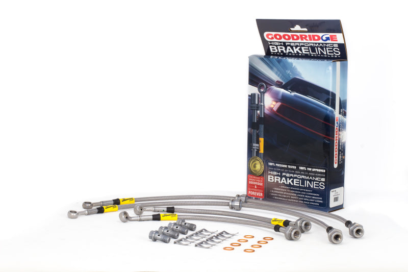 GR G-Stop Brake Line Kits - Goodridge 09-15 Nissan Maxima Stainless Steel Brake Line Kit