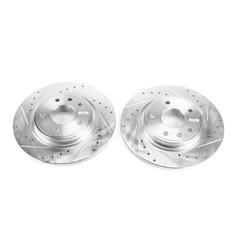 PSB Evolution Drill/Slot Rotor - Power Stop 71-73 Buick Centurion Front Evolution Drilled & Slotted Rotors - Pair
