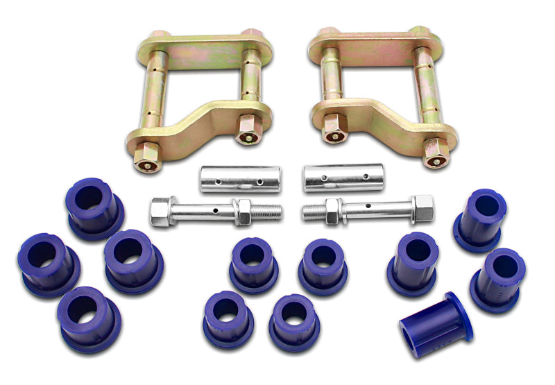 SPR Bushings - Leaf Spring - SuperPro 2005 Nissan Frontier LE Rear Greasable Shackle and Bushing Kit