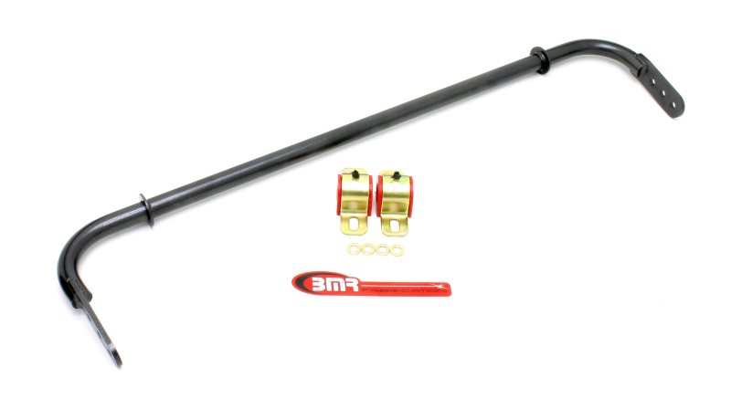 BMR Sway Bar Kits - BMR 10-11 5th Gen Camaro Rear Hollow 25mm Adj. Sway Bar Kit w/ Bushings - Black Hammertone