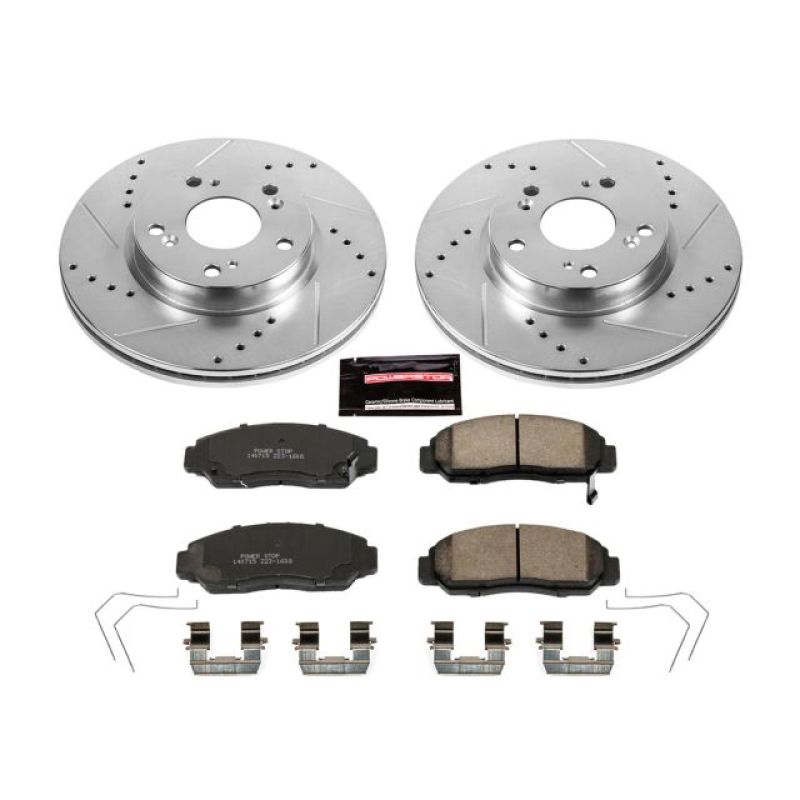 PSB Z23 Evolution Kit - Power Stop 12-15 Honda Civic Front Z23 Evolution Sport Brake Kit