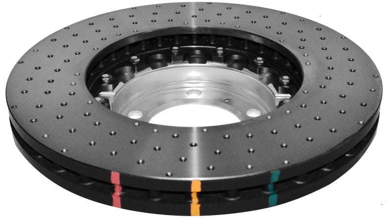 DBA 5000 Series Drilled Rotors - DBA 2008 Porsche Cayenne (368mm Front Rotor) Front 5000 Series Cross Drilled Rotor w/Silver Hat