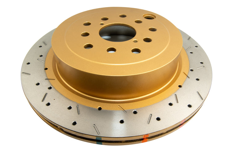 DBA 4000 Slot&Drill Rotors - DBA 08-10 STi/2017 BRZ w/Perf. Pkg. Dual-Drilled Rear Drilled & Slotted 4000 Series Rotor