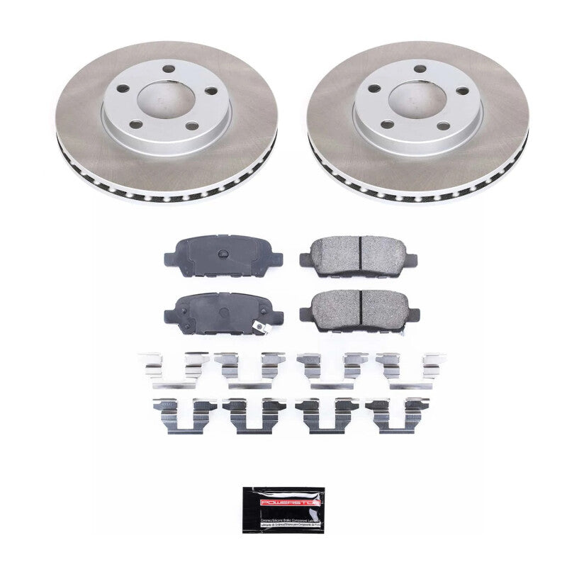 PSB Semi-Coated Rotor Kits - Power Stop 09-14 Nissan Maxima Rear Semi-Coated Rotor Kit