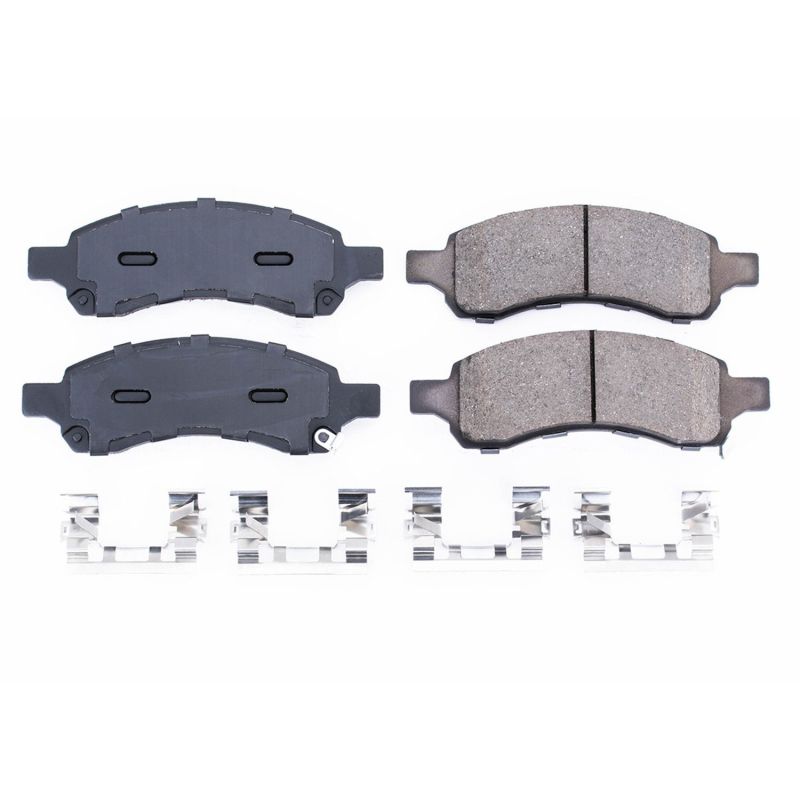 PSB Z17 Evolution Brake Pads - Power Stop 08-17 Buick Enclave Front Z17 Evolution Ceramic Brake Pads w/Hardware